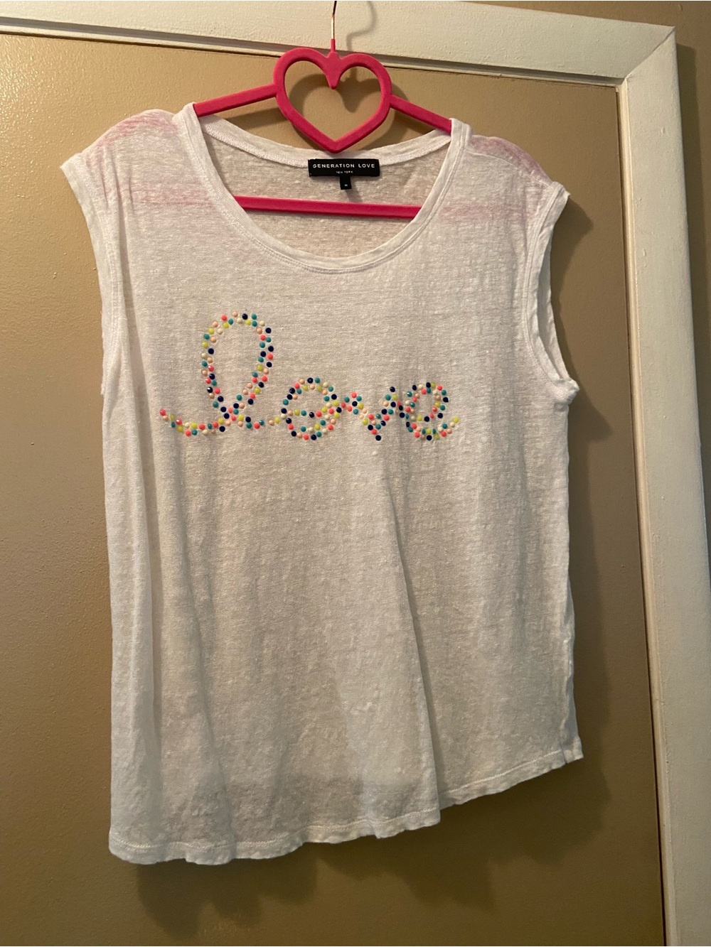 Generation Love “Love” Tank Top! Medium! EUC!